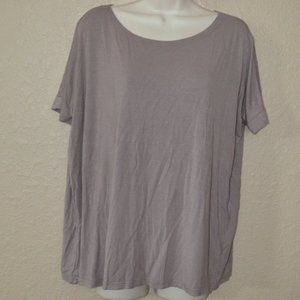 Sz S Tutu & Lilli Taupe Oversized Stretchy T Shirt Top
